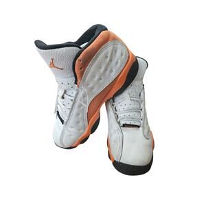 Air Jordan 13 Retro 1Y White Orange DJ3005-108 Kids Youth Sneakers